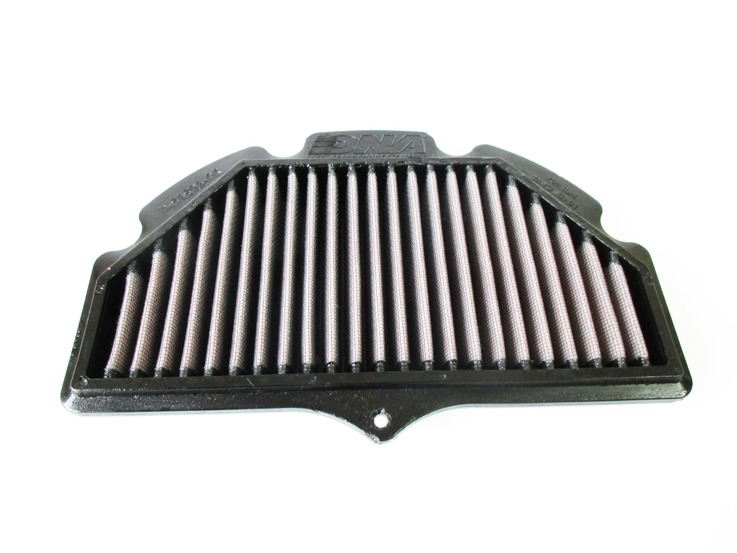 A rectangular pleated air filter with a black PU frame, shown against a plain white background.