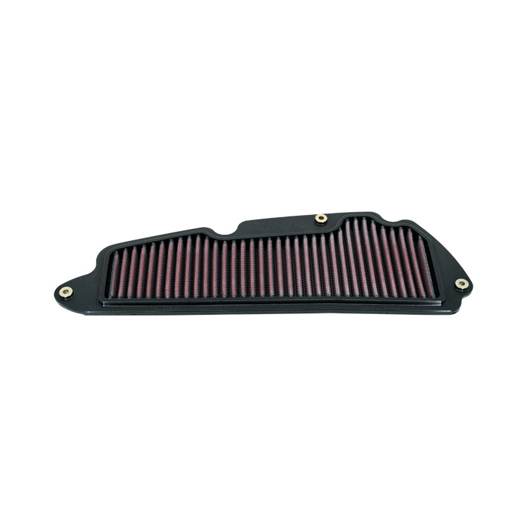 A high performance air filter, with black PU and pleated media, shown on a white background.