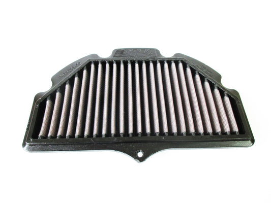 A rectangular pleated air filter with a black PU frame, shown against a plain white background.