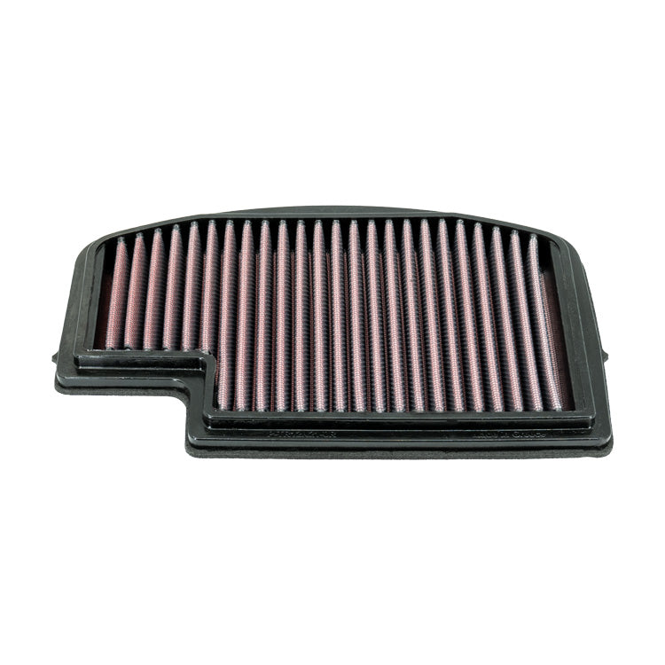 A rectangular pleated air filter with a black PU frame, shown on a plain white background.