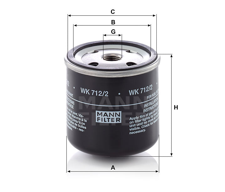 Mann Filter WK712/2 Fuel Filter